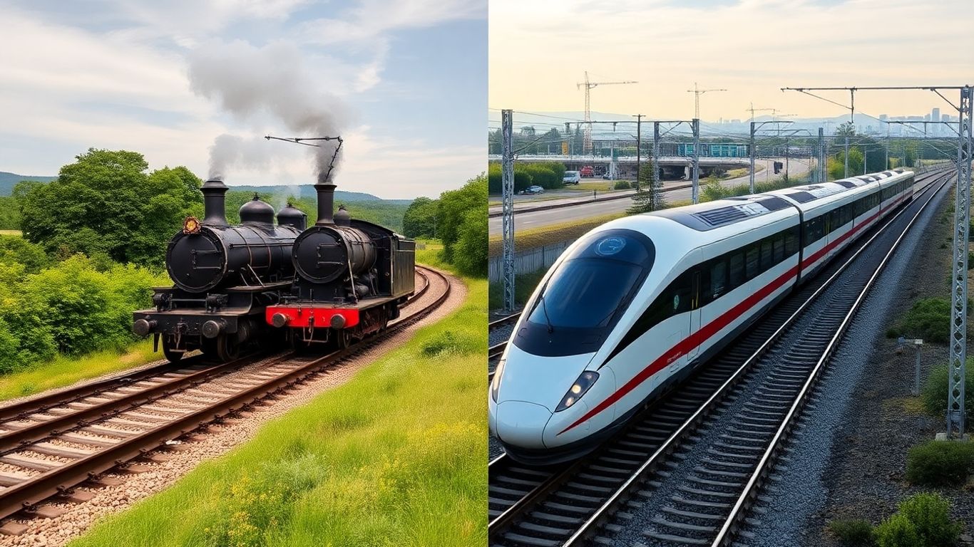 A Evolução do Trem: Do Transporte Ferroviário Histórico às Inovações Modernas